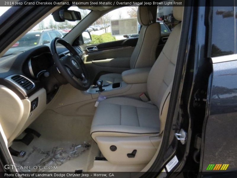 Maximum Steel Metallic / Overland Nepal Jeep Brown Light Frost 2014 Jeep Grand Cherokee Overland