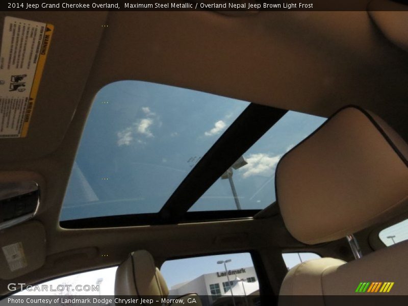 Maximum Steel Metallic / Overland Nepal Jeep Brown Light Frost 2014 Jeep Grand Cherokee Overland
