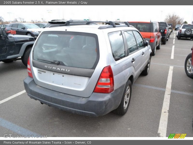 Platinum Silver Metallic / Gray 2005 Subaru Forester 2.5 X