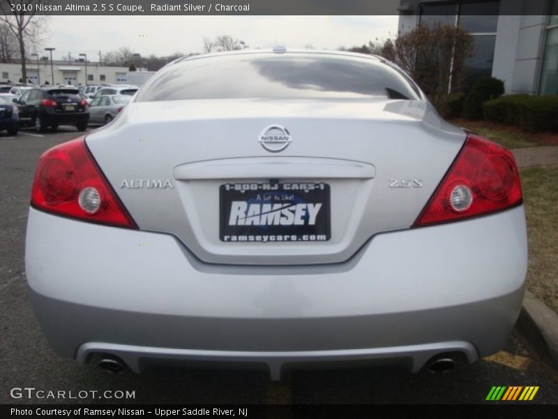 Radiant Silver / Charcoal 2010 Nissan Altima 2.5 S Coupe
