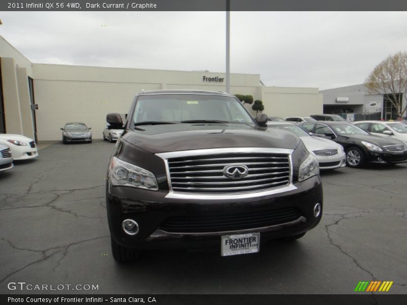 Dark Currant / Graphite 2011 Infiniti QX 56 4WD