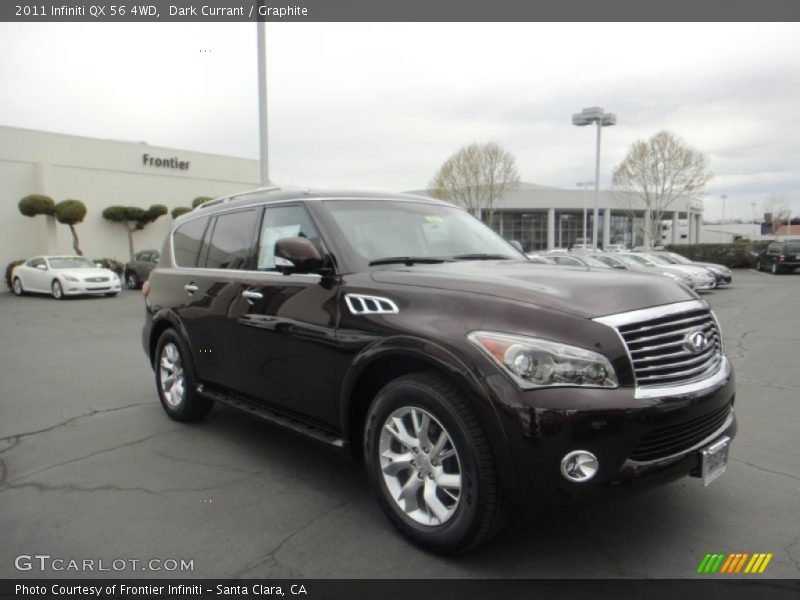 Dark Currant / Graphite 2011 Infiniti QX 56 4WD