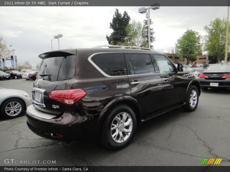 Dark Currant / Graphite 2011 Infiniti QX 56 4WD