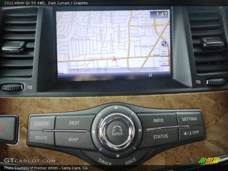 Dark Currant / Graphite 2011 Infiniti QX 56 4WD