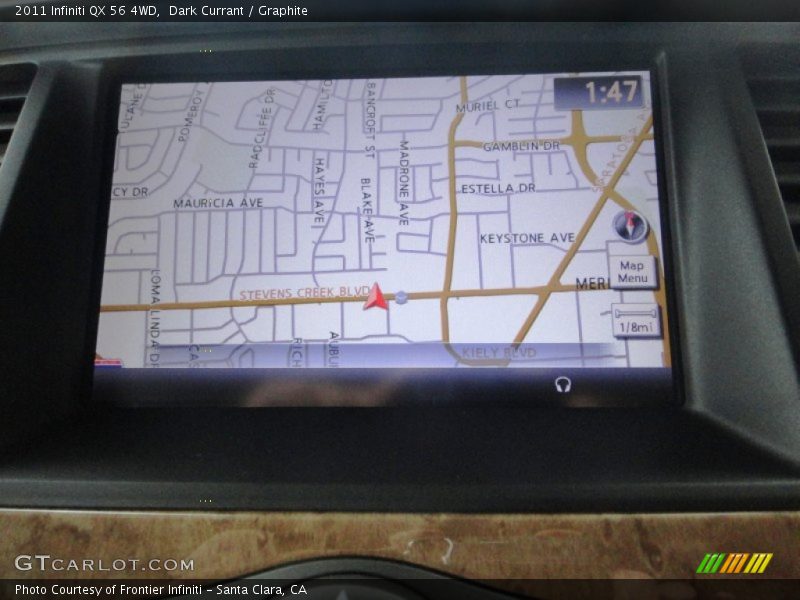 Dark Currant / Graphite 2011 Infiniti QX 56 4WD