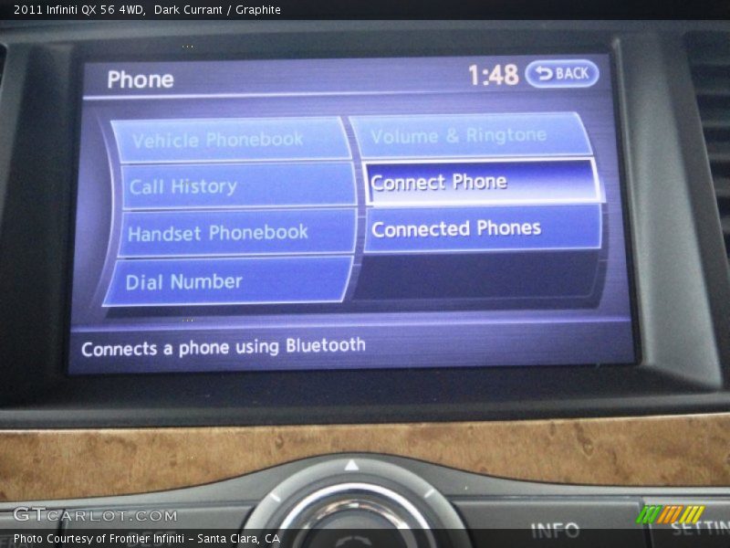 Dark Currant / Graphite 2011 Infiniti QX 56 4WD