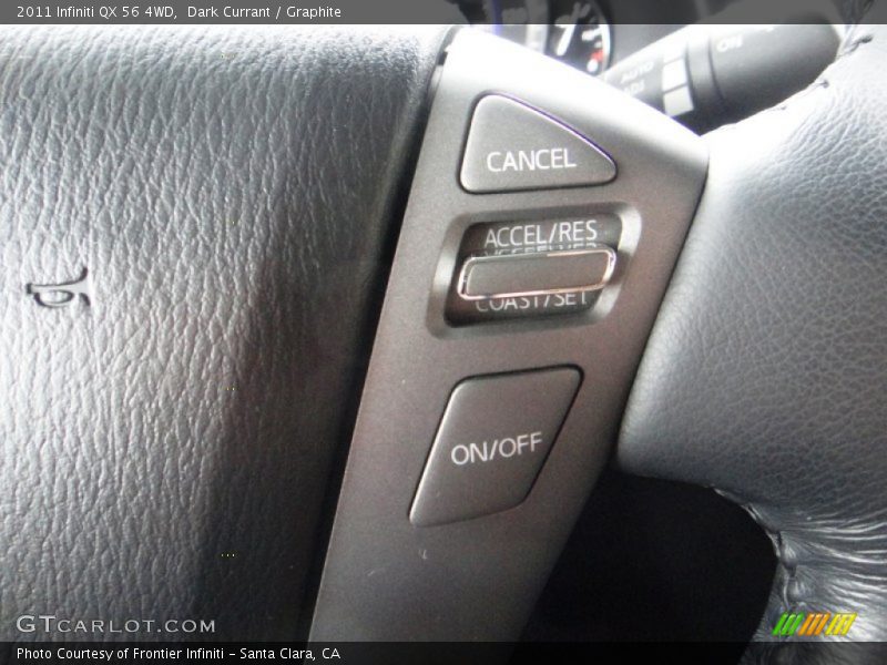 Dark Currant / Graphite 2011 Infiniti QX 56 4WD