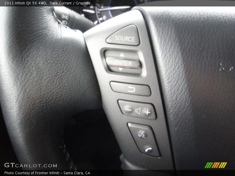 Dark Currant / Graphite 2011 Infiniti QX 56 4WD