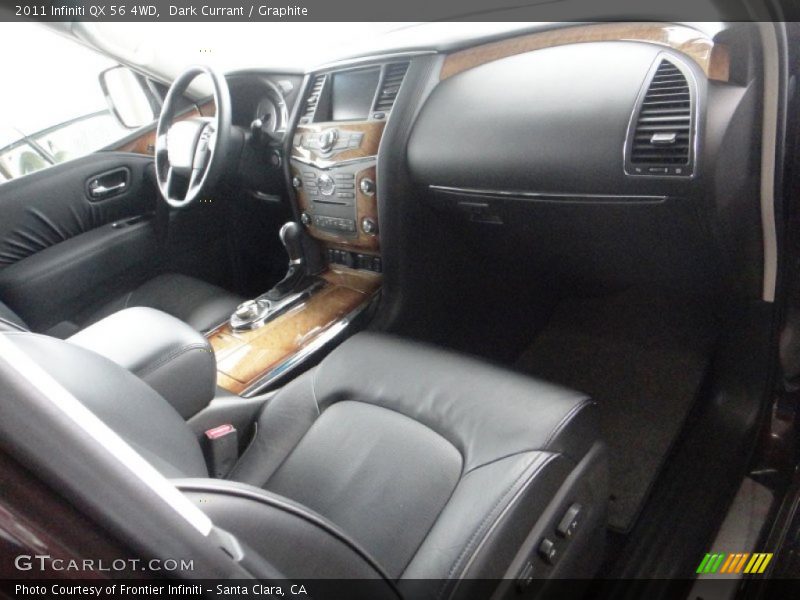 Dark Currant / Graphite 2011 Infiniti QX 56 4WD