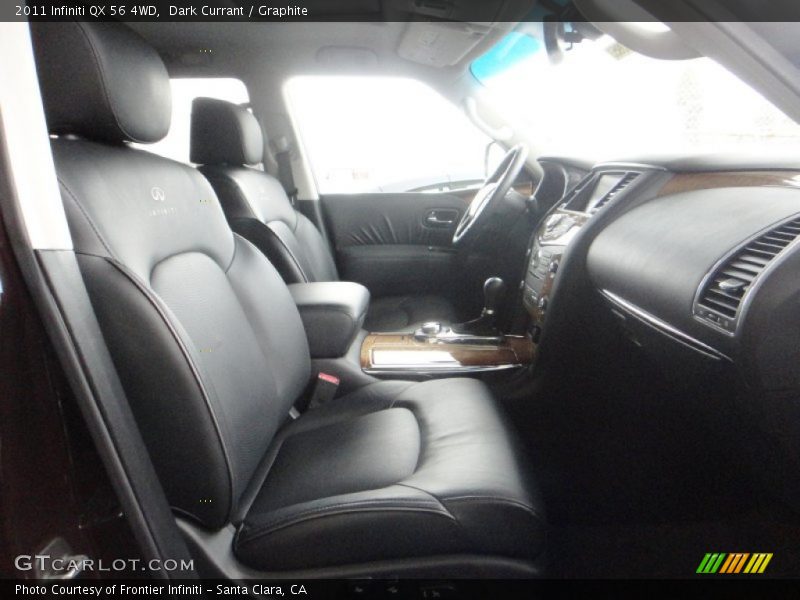 Dark Currant / Graphite 2011 Infiniti QX 56 4WD
