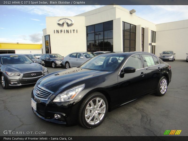 Black Obsidian / Graphite 2012 Infiniti G 37 S Sport Sedan