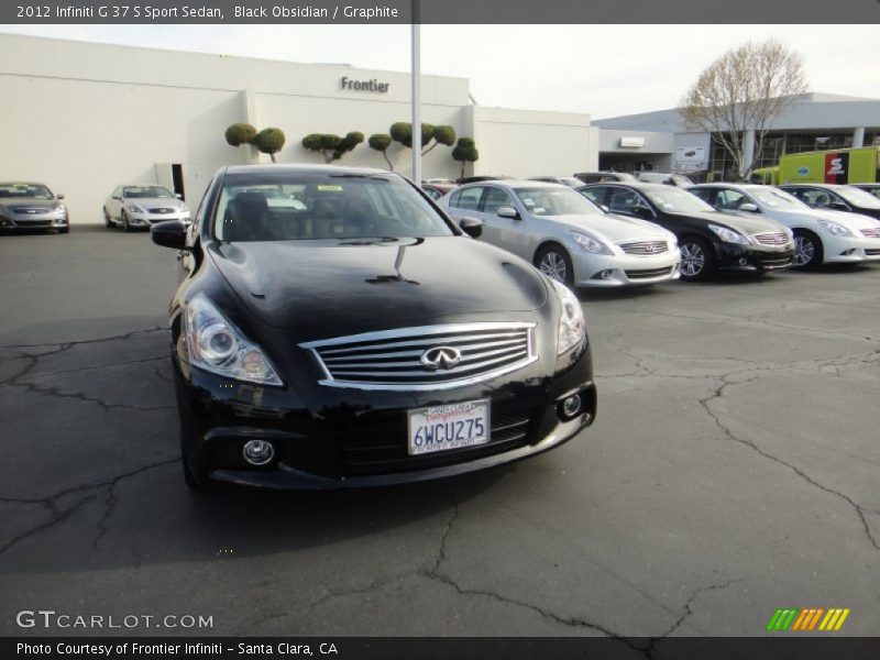 Black Obsidian / Graphite 2012 Infiniti G 37 S Sport Sedan
