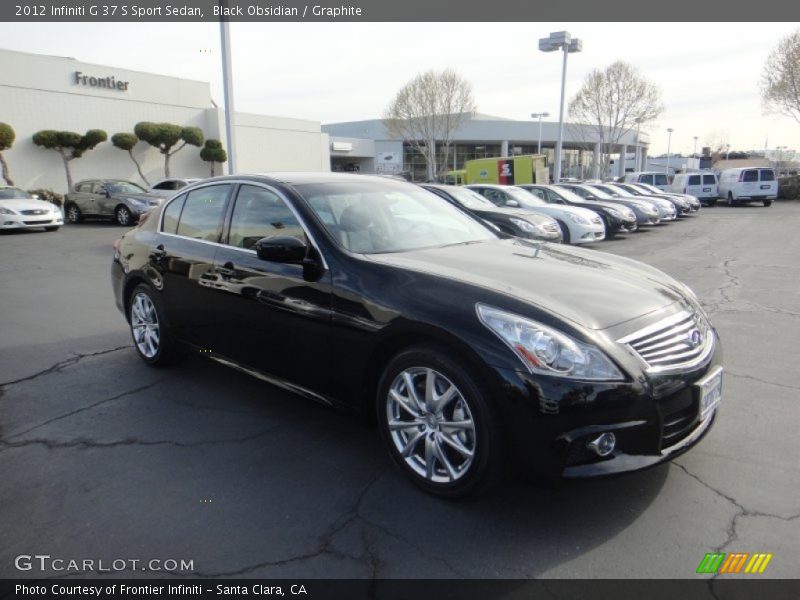 Black Obsidian / Graphite 2012 Infiniti G 37 S Sport Sedan