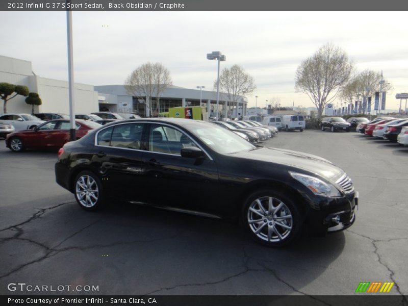 Black Obsidian / Graphite 2012 Infiniti G 37 S Sport Sedan