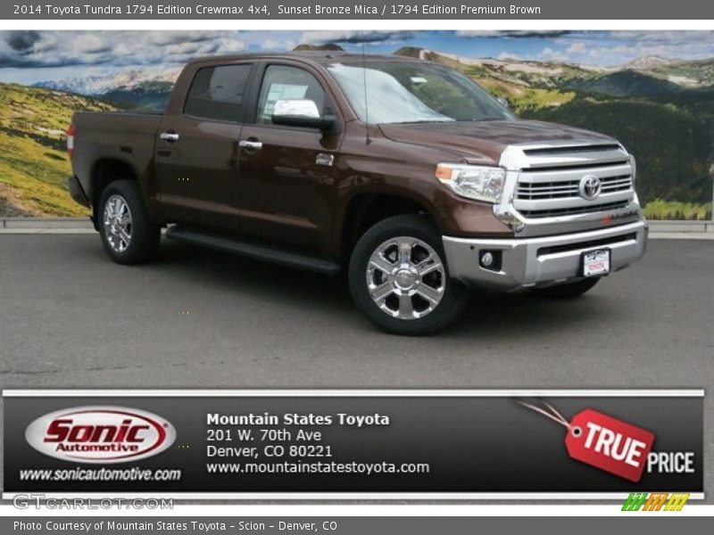 Sunset Bronze Mica / 1794 Edition Premium Brown 2014 Toyota Tundra 1794 Edition Crewmax 4x4