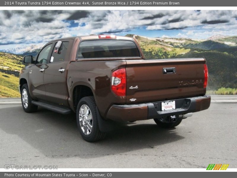 Sunset Bronze Mica / 1794 Edition Premium Brown 2014 Toyota Tundra 1794 Edition Crewmax 4x4