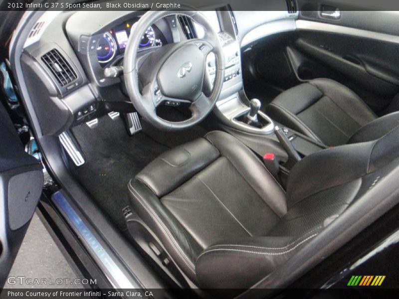 Black Obsidian / Graphite 2012 Infiniti G 37 S Sport Sedan