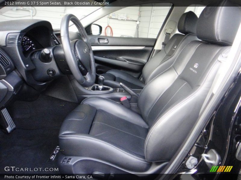 Black Obsidian / Graphite 2012 Infiniti G 37 S Sport Sedan