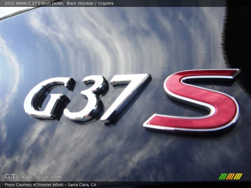 Black Obsidian / Graphite 2012 Infiniti G 37 S Sport Sedan