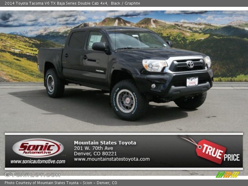 Black / Graphite 2014 Toyota Tacoma V6 TX Baja Series Double Cab 4x4