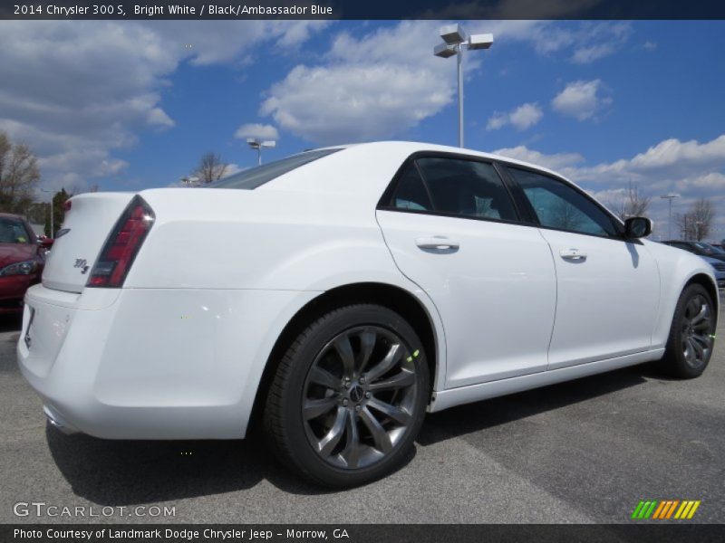 Bright White / Black/Ambassador Blue 2014 Chrysler 300 S