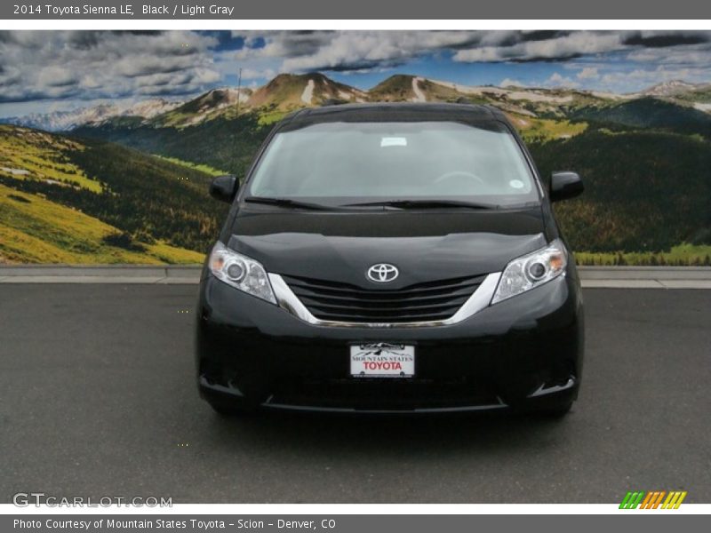 Black / Light Gray 2014 Toyota Sienna LE