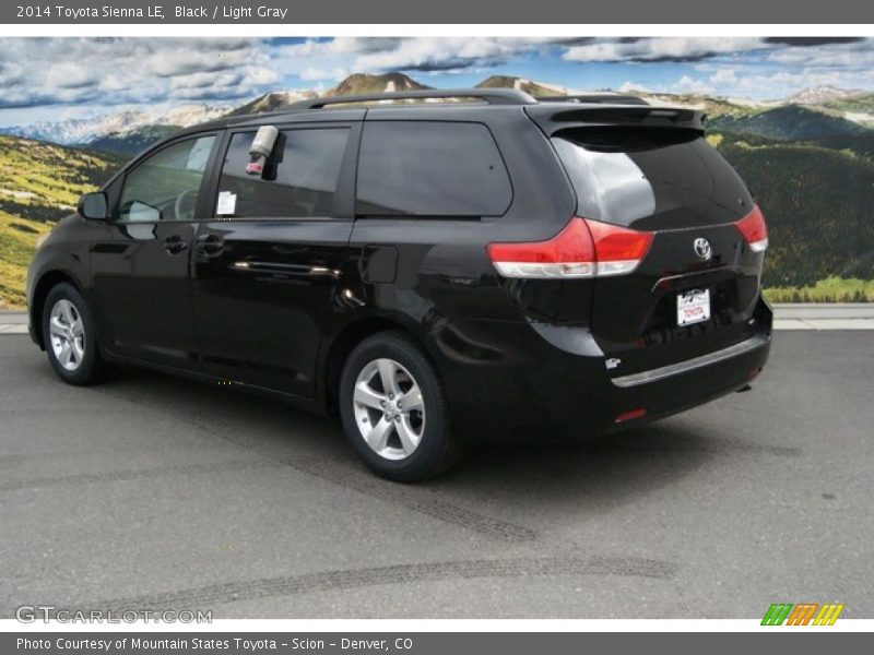 Black / Light Gray 2014 Toyota Sienna LE