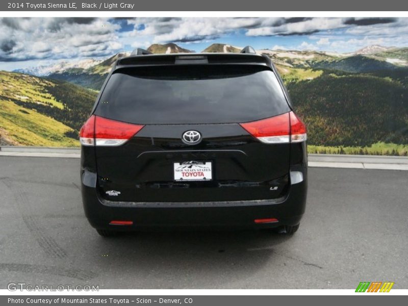 Black / Light Gray 2014 Toyota Sienna LE