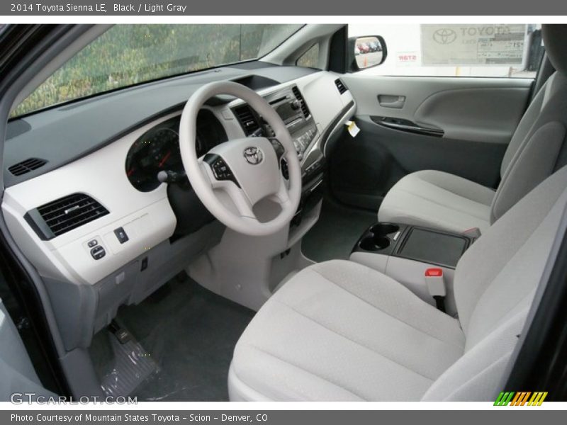 Black / Light Gray 2014 Toyota Sienna LE