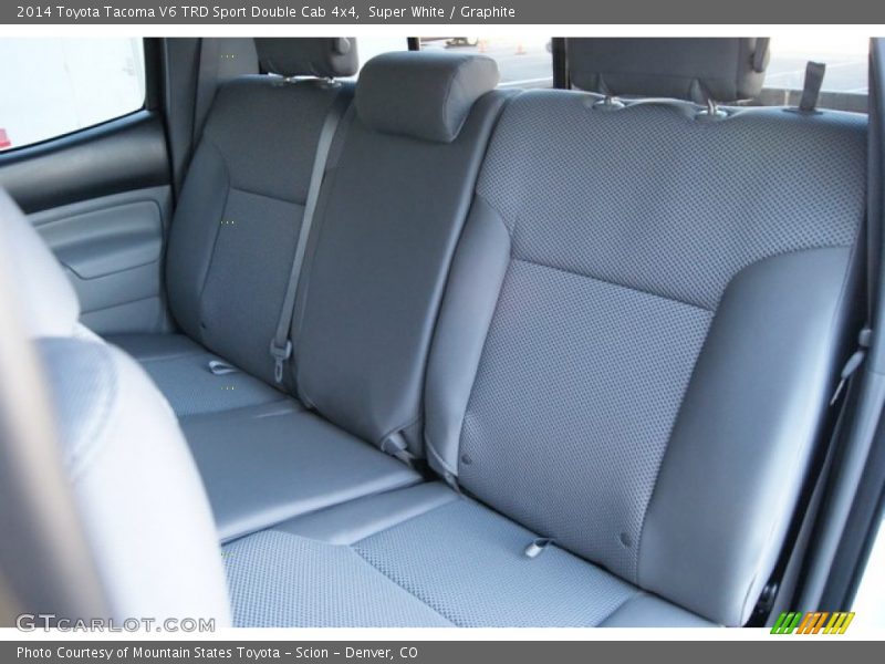 Super White / Graphite 2014 Toyota Tacoma V6 TRD Sport Double Cab 4x4