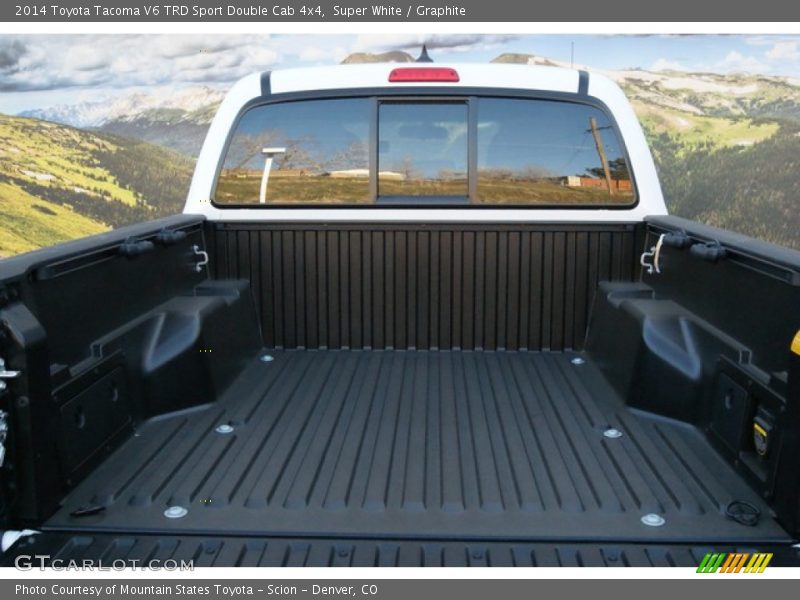 Super White / Graphite 2014 Toyota Tacoma V6 TRD Sport Double Cab 4x4
