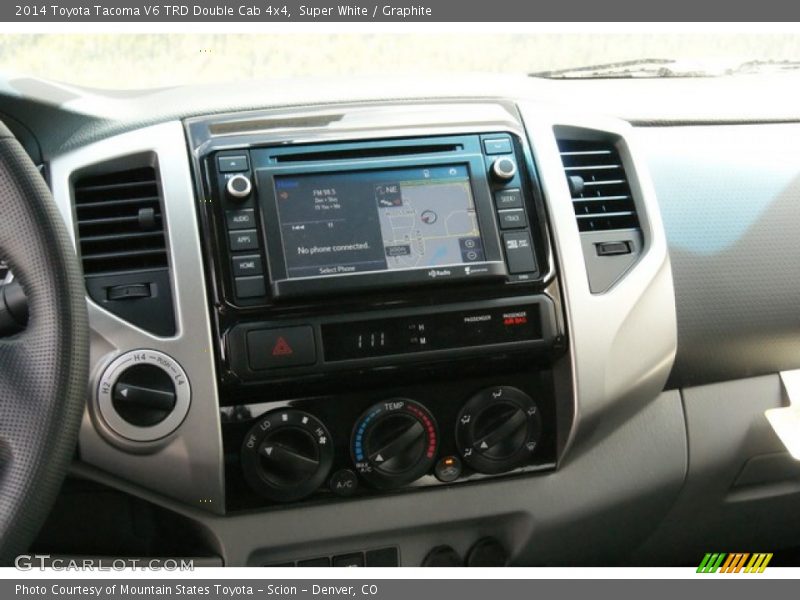 Super White / Graphite 2014 Toyota Tacoma V6 TRD Double Cab 4x4