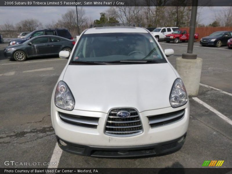 Satin White Pearl / Gray 2006 Subaru B9 Tribeca Limited 5 Passenger