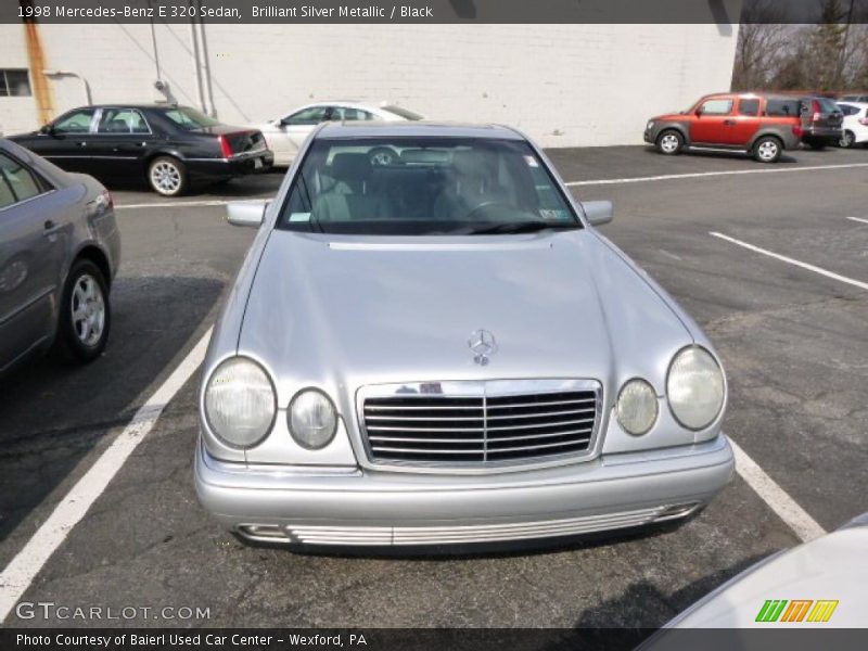 Brilliant Silver Metallic / Black 1998 Mercedes-Benz E 320 Sedan
