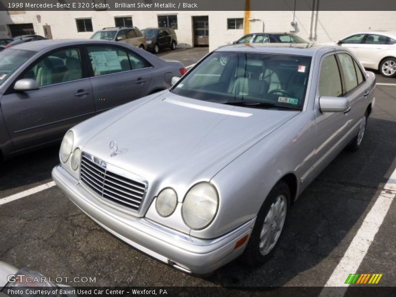 Brilliant Silver Metallic / Black 1998 Mercedes-Benz E 320 Sedan