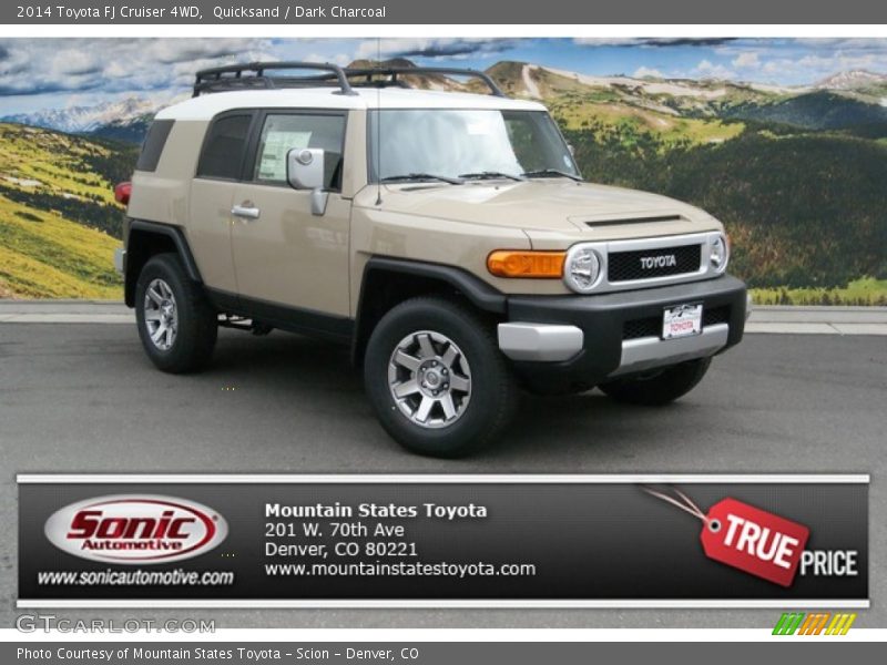 Quicksand / Dark Charcoal 2014 Toyota FJ Cruiser 4WD