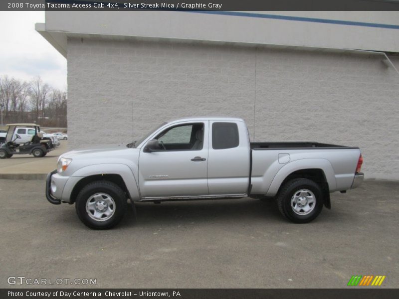 Silver Streak Mica / Graphite Gray 2008 Toyota Tacoma Access Cab 4x4