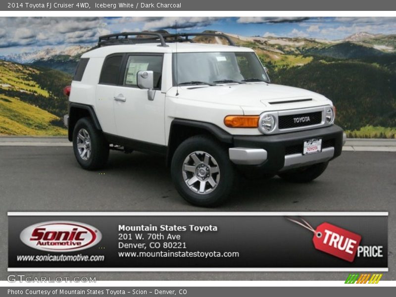 Iceberg White / Dark Charcoal 2014 Toyota FJ Cruiser 4WD