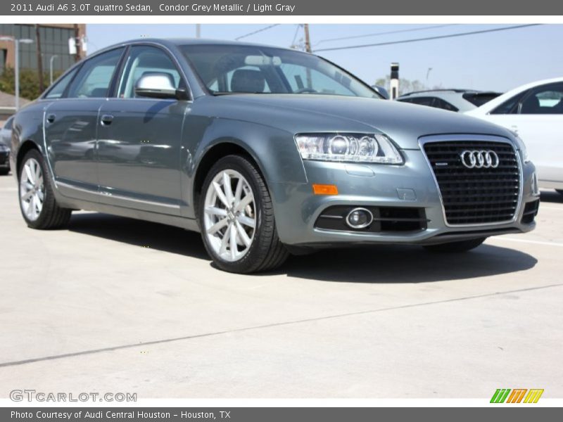 Condor Grey Metallic / Light Gray 2011 Audi A6 3.0T quattro Sedan