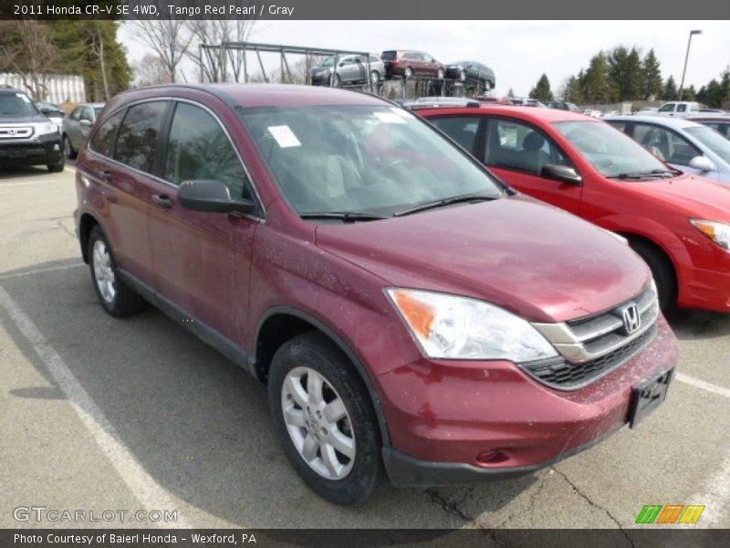 Tango Red Pearl / Gray 2011 Honda CR-V SE 4WD