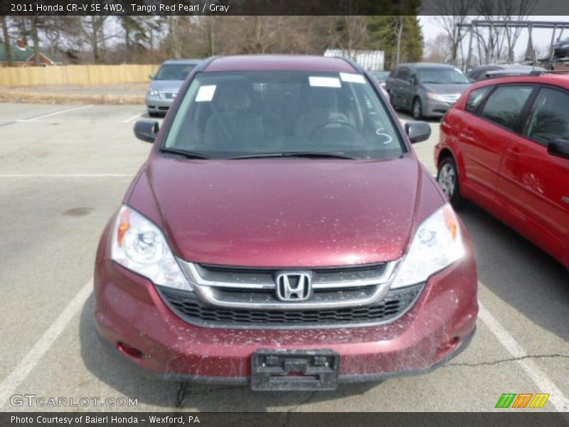 Tango Red Pearl / Gray 2011 Honda CR-V SE 4WD