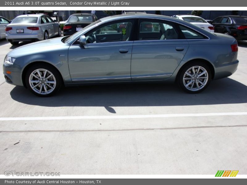 Condor Grey Metallic / Light Gray 2011 Audi A6 3.0T quattro Sedan
