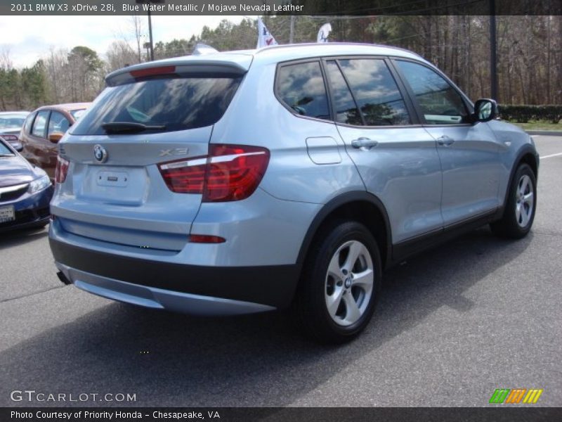 Blue Water Metallic / Mojave Nevada Leather 2011 BMW X3 xDrive 28i