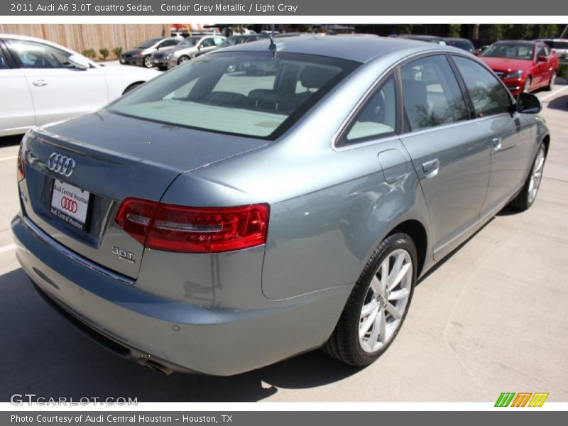 Condor Grey Metallic / Light Gray 2011 Audi A6 3.0T quattro Sedan
