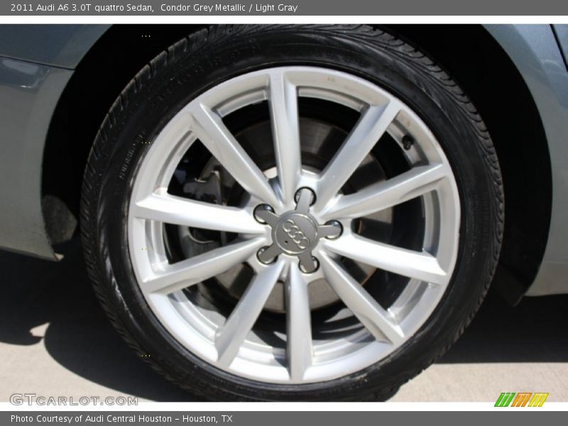 Condor Grey Metallic / Light Gray 2011 Audi A6 3.0T quattro Sedan
