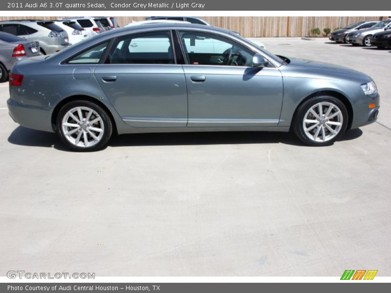 Condor Grey Metallic / Light Gray 2011 Audi A6 3.0T quattro Sedan