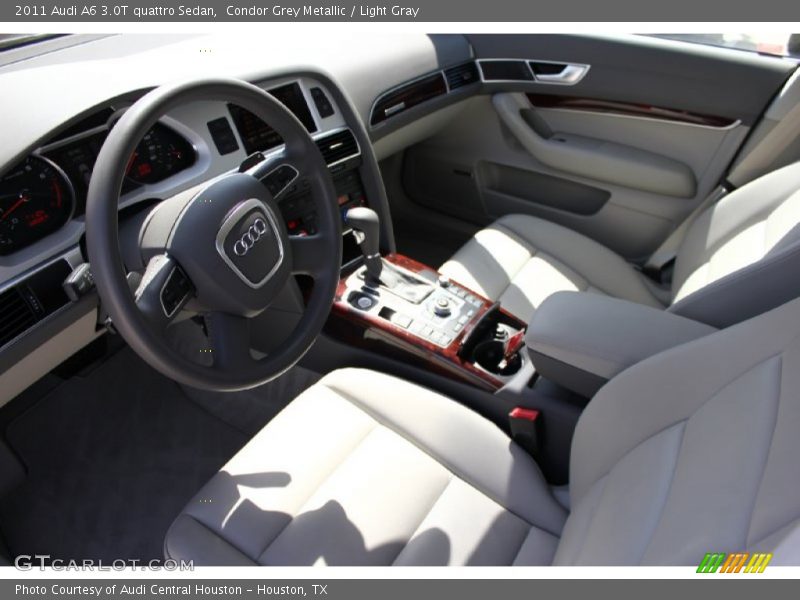 Condor Grey Metallic / Light Gray 2011 Audi A6 3.0T quattro Sedan