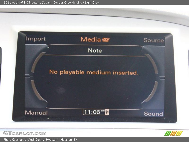 Condor Grey Metallic / Light Gray 2011 Audi A6 3.0T quattro Sedan