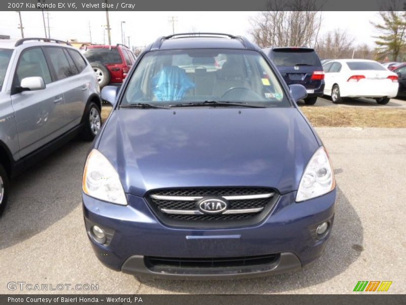 Velvet Blue / Gray 2007 Kia Rondo EX V6