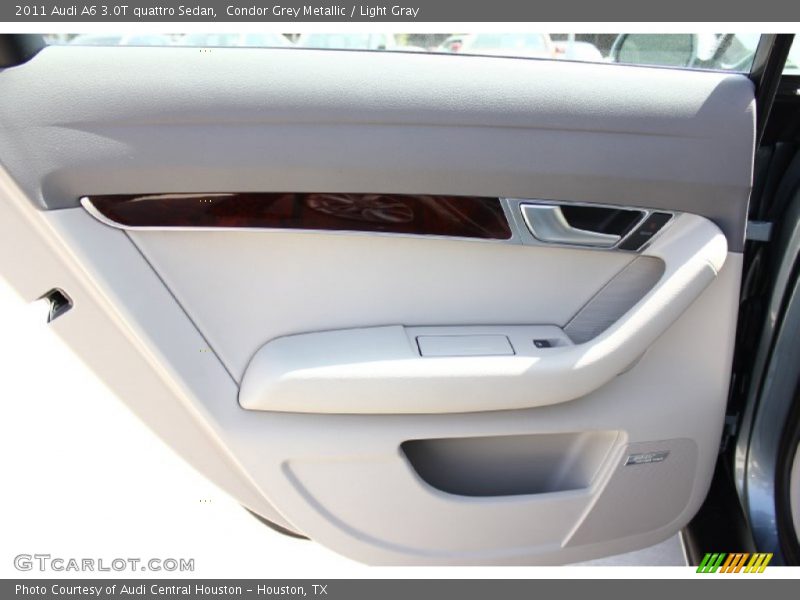 Condor Grey Metallic / Light Gray 2011 Audi A6 3.0T quattro Sedan